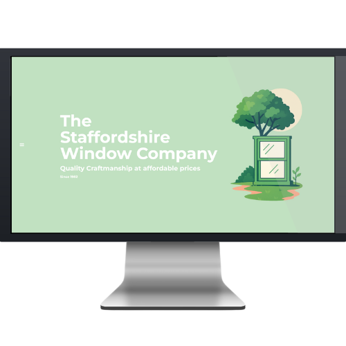 A monitor with a pastel green theme