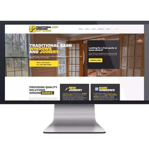 A monitor with a Yellow and grey theme