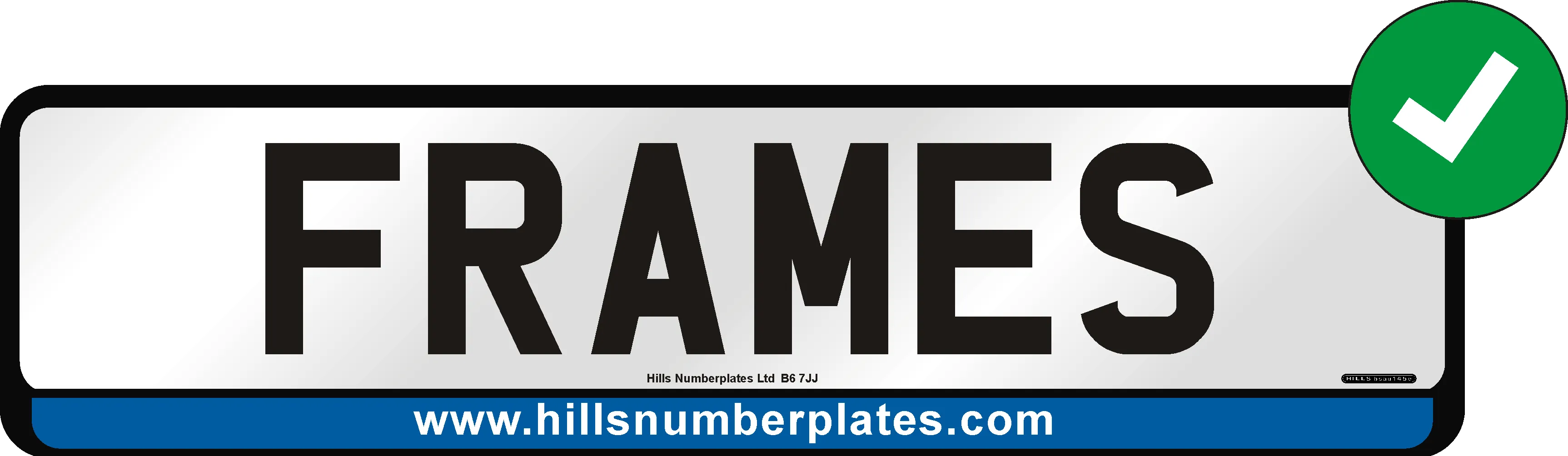 Permitted number plate frame