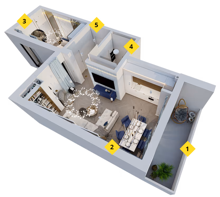 Randare apartament symphonie etoilee