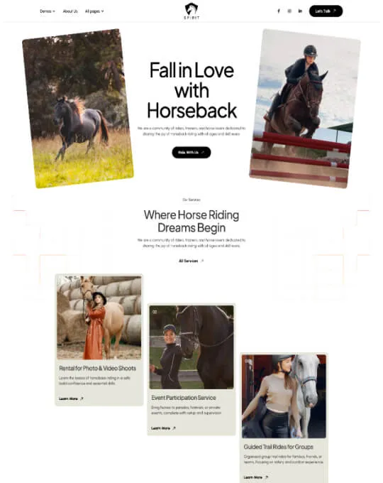 Home Pages Screenshot