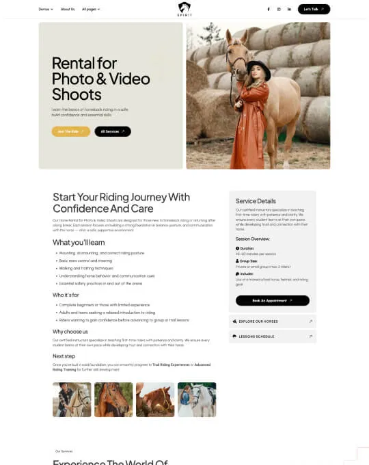 Home Pages Screenshot