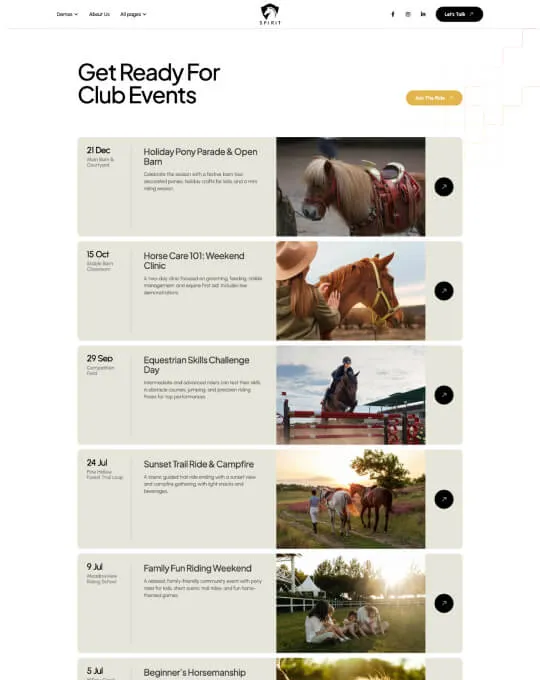 Home Pages Screenshot