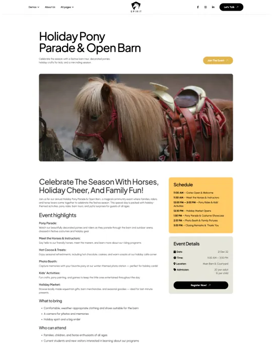 Home Pages Screenshot