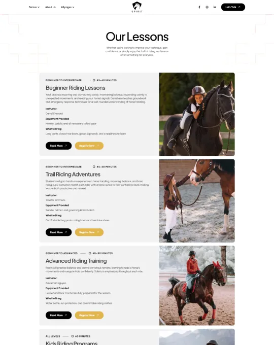 Home Pages Screenshot