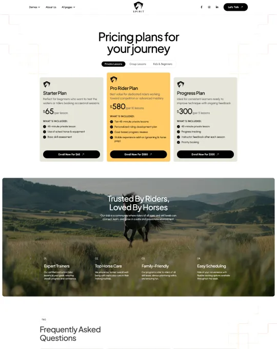 Home Pages Screenshot