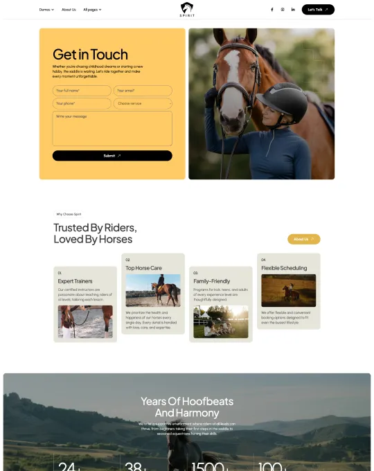 Home Pages Screenshot