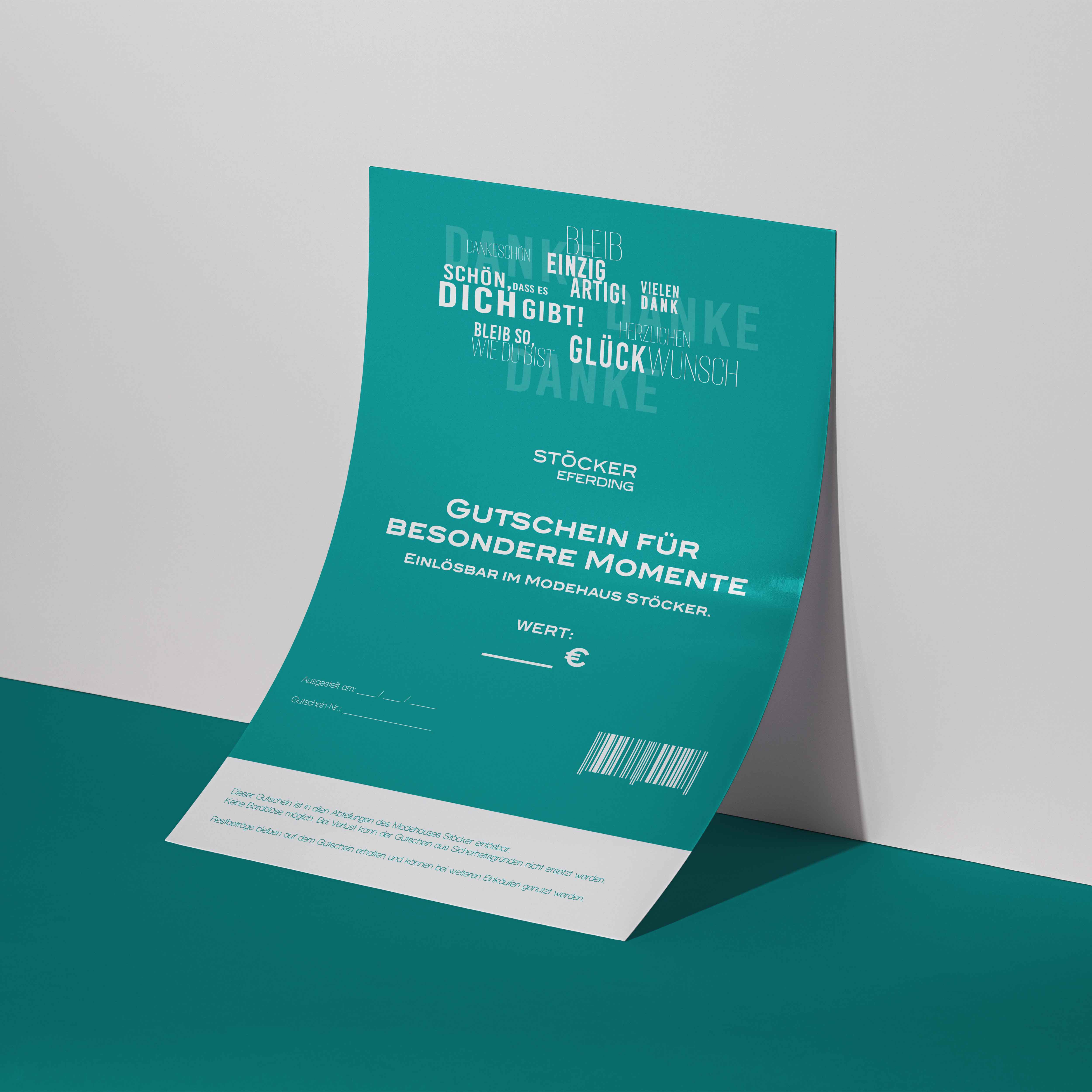 Gutschein mit individuellen Wert