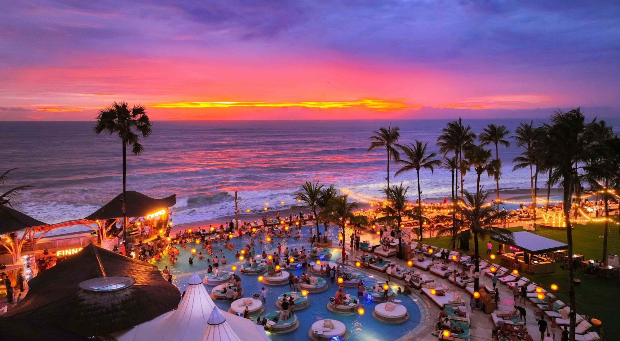 Beach club in bali