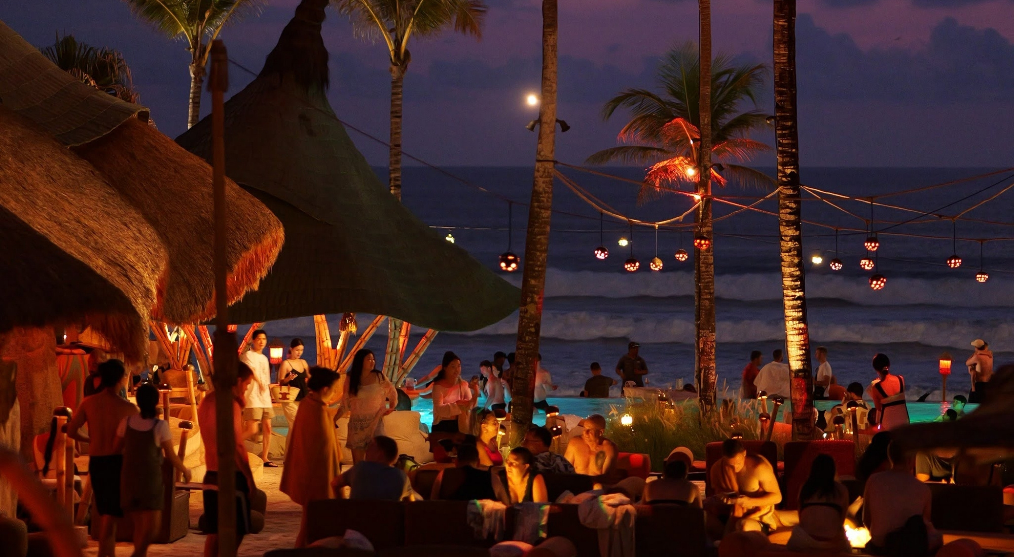 Beach club in bali