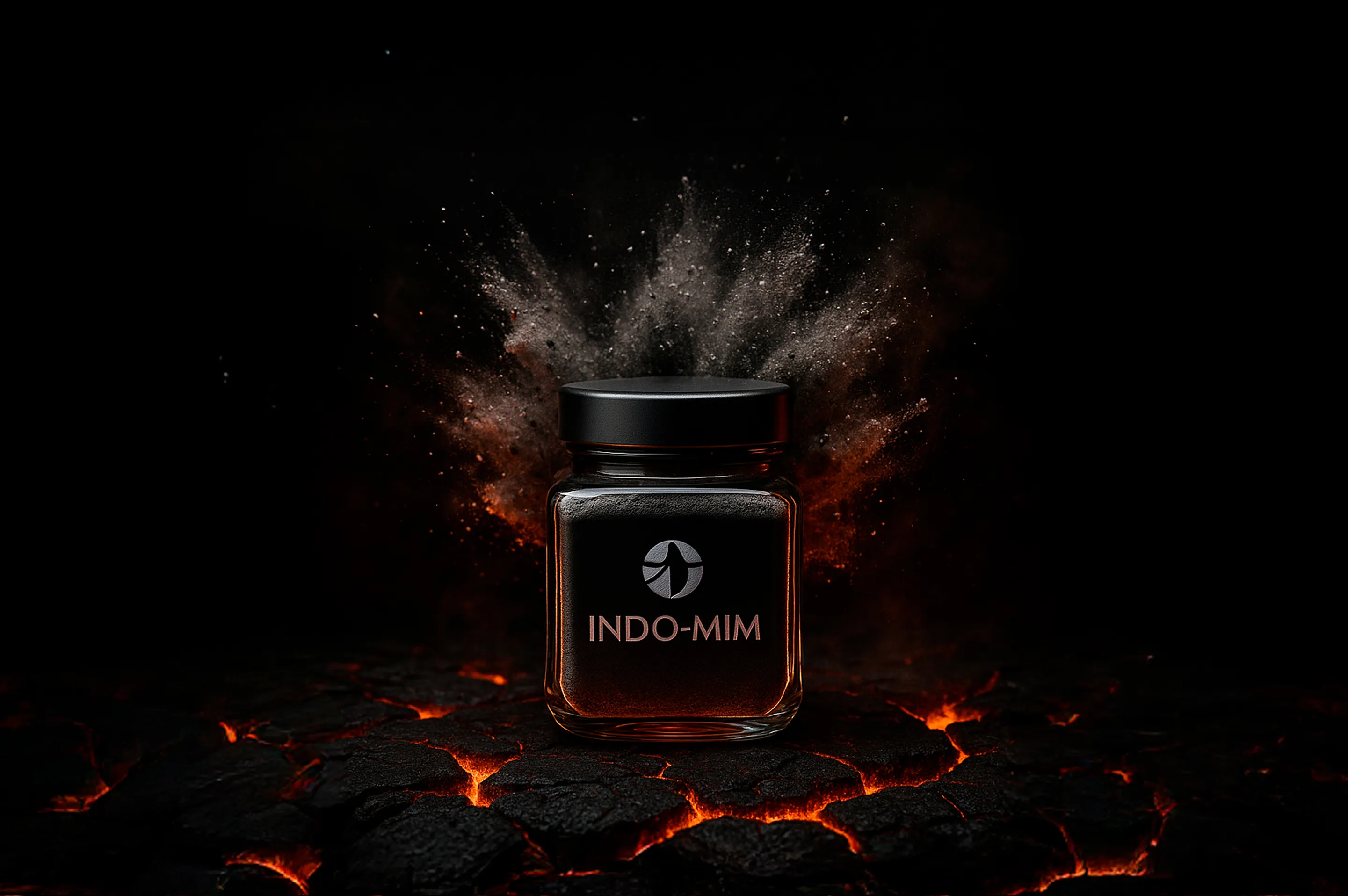 A glass jar with a liquid inside of it.