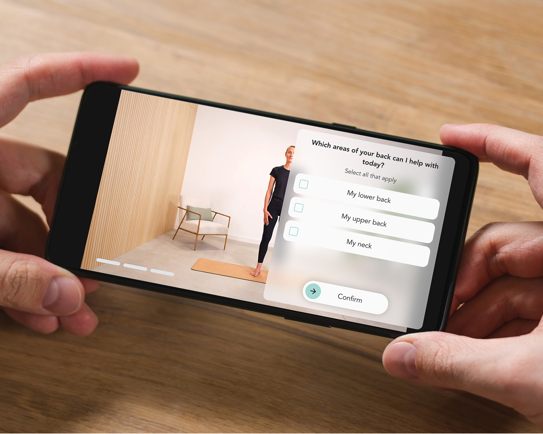 A mobile phone displaying the Flok Health app