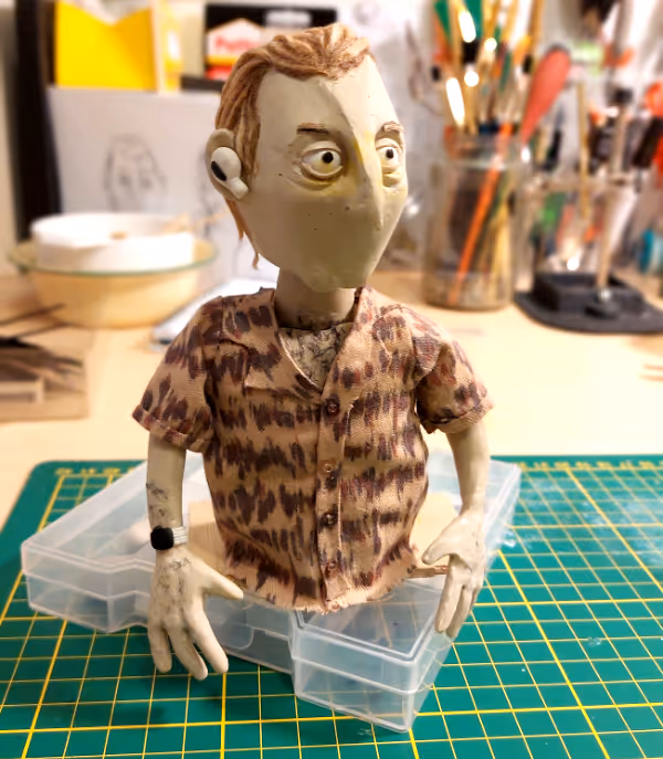 Pop Falco voor de korte stop-motionanimatie Paloma