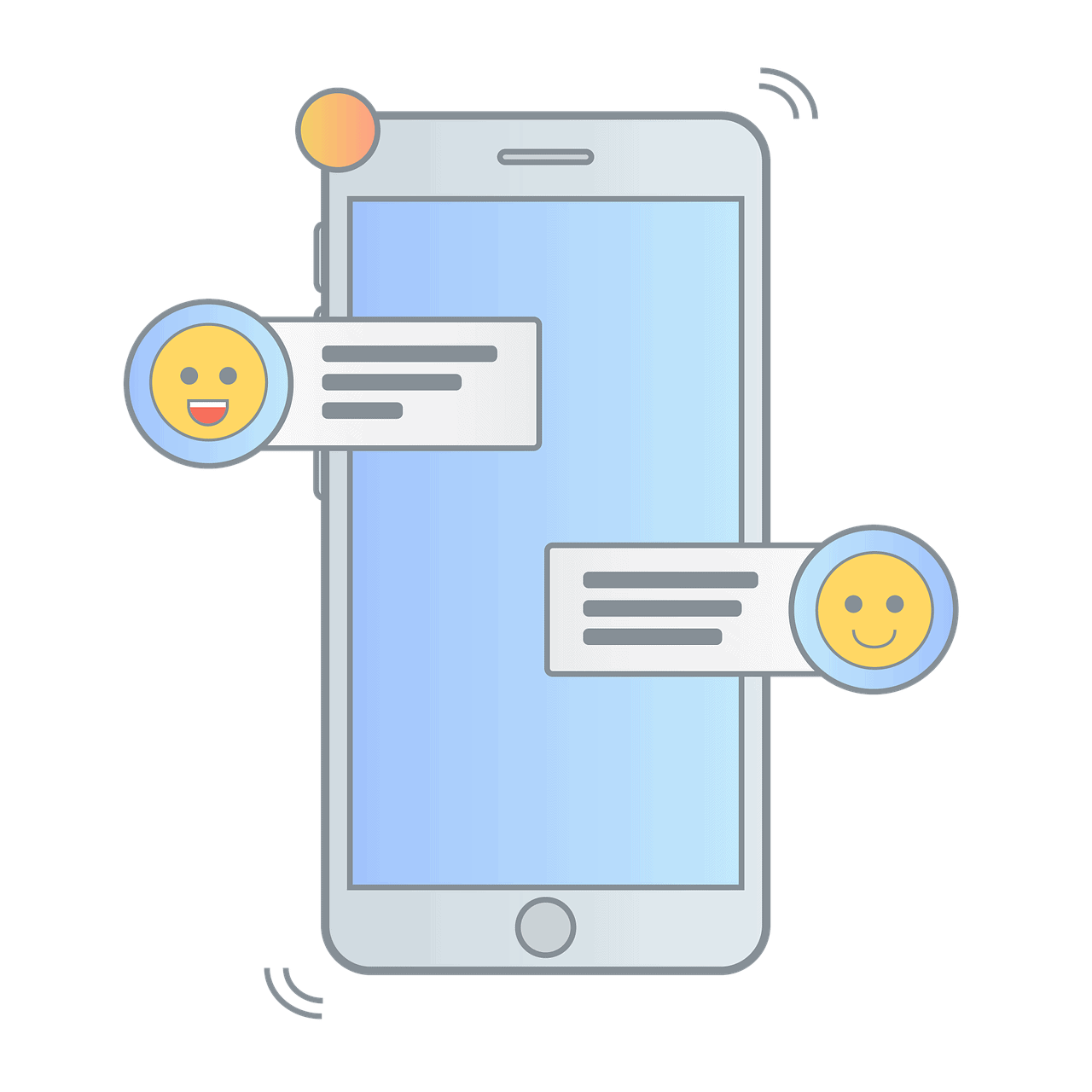 message, text message, sms, mobile, interact