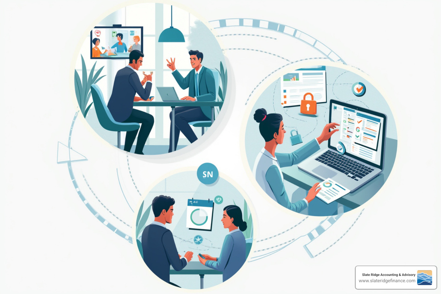 people, platforms, process model - Remote accounting solutions