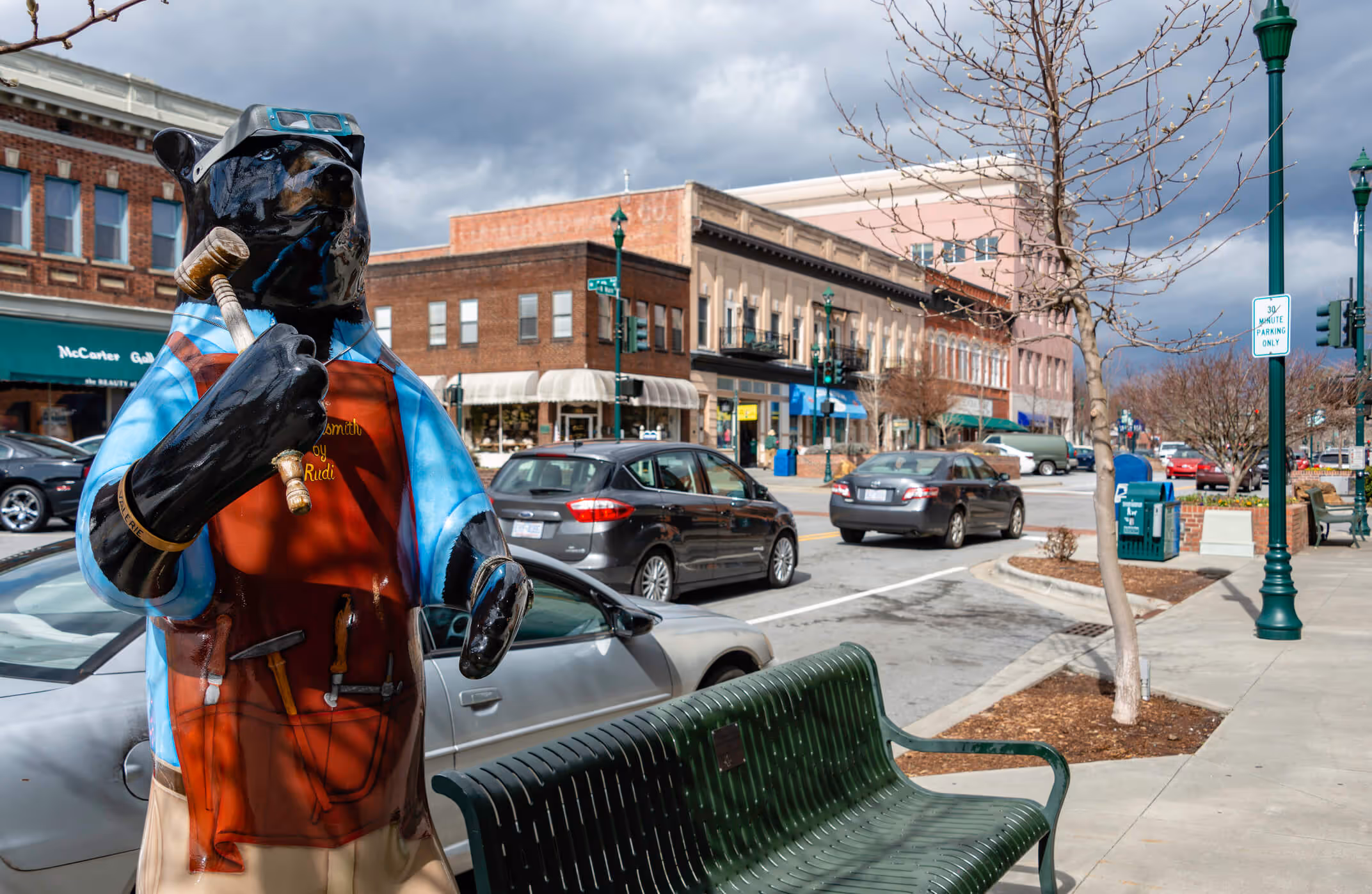 Hendersonville, NC main street view