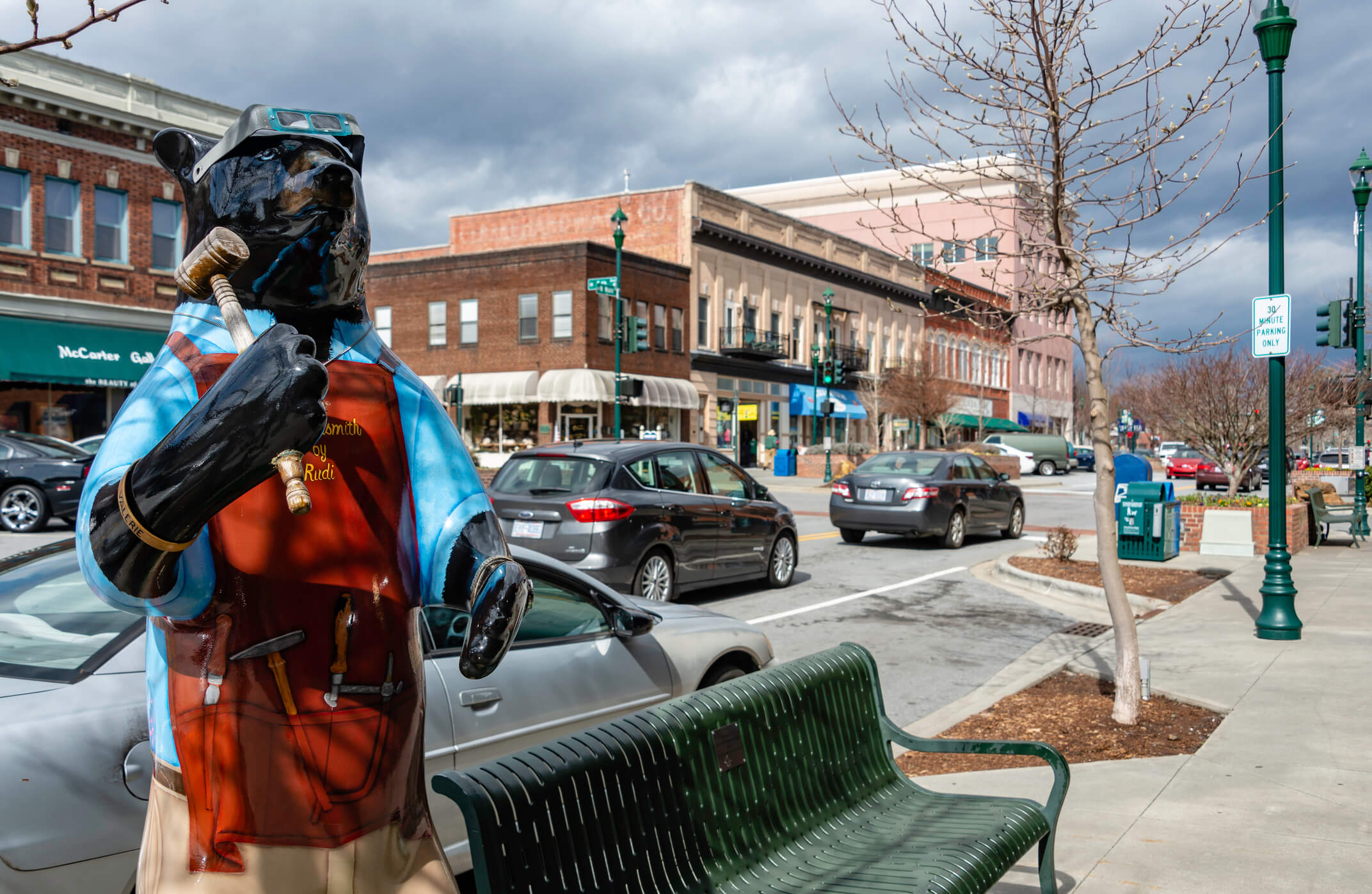 Hendersonville, NC main street view