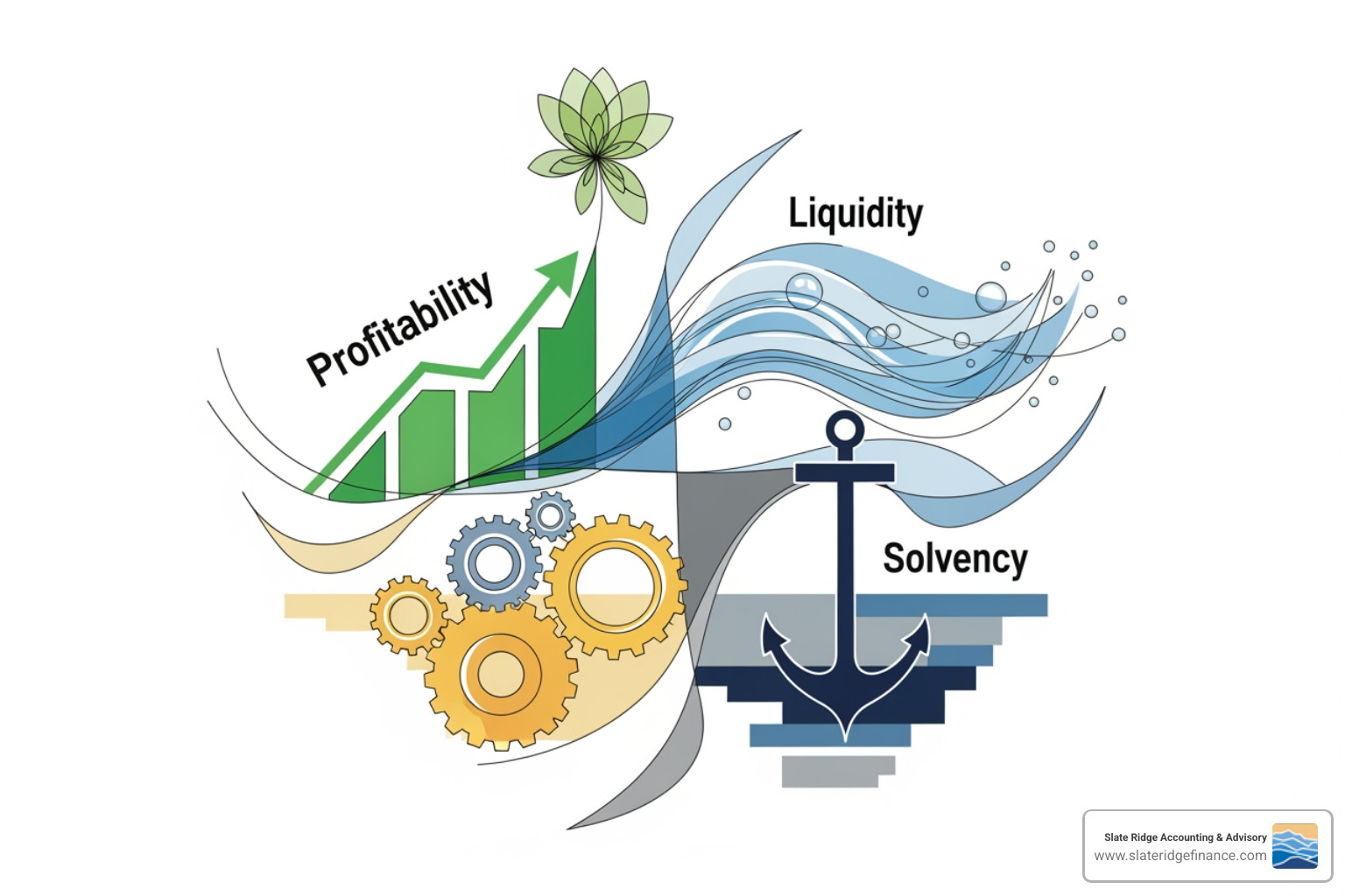 Image illustrating the main categories of financial ratios - financial performance analysis Image illustrating the main categories of financial ratios - financial performance analysis