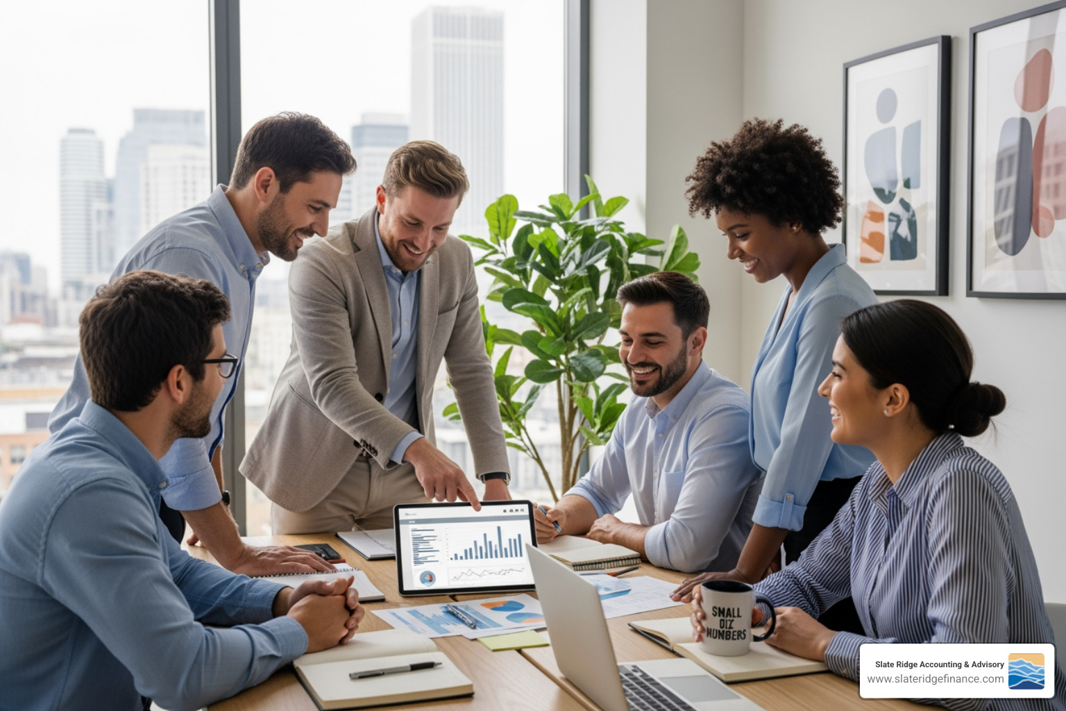 four professional headshots representing a bookkeeper, accountant, CPA, and EA - what type of accountant is best for a small business