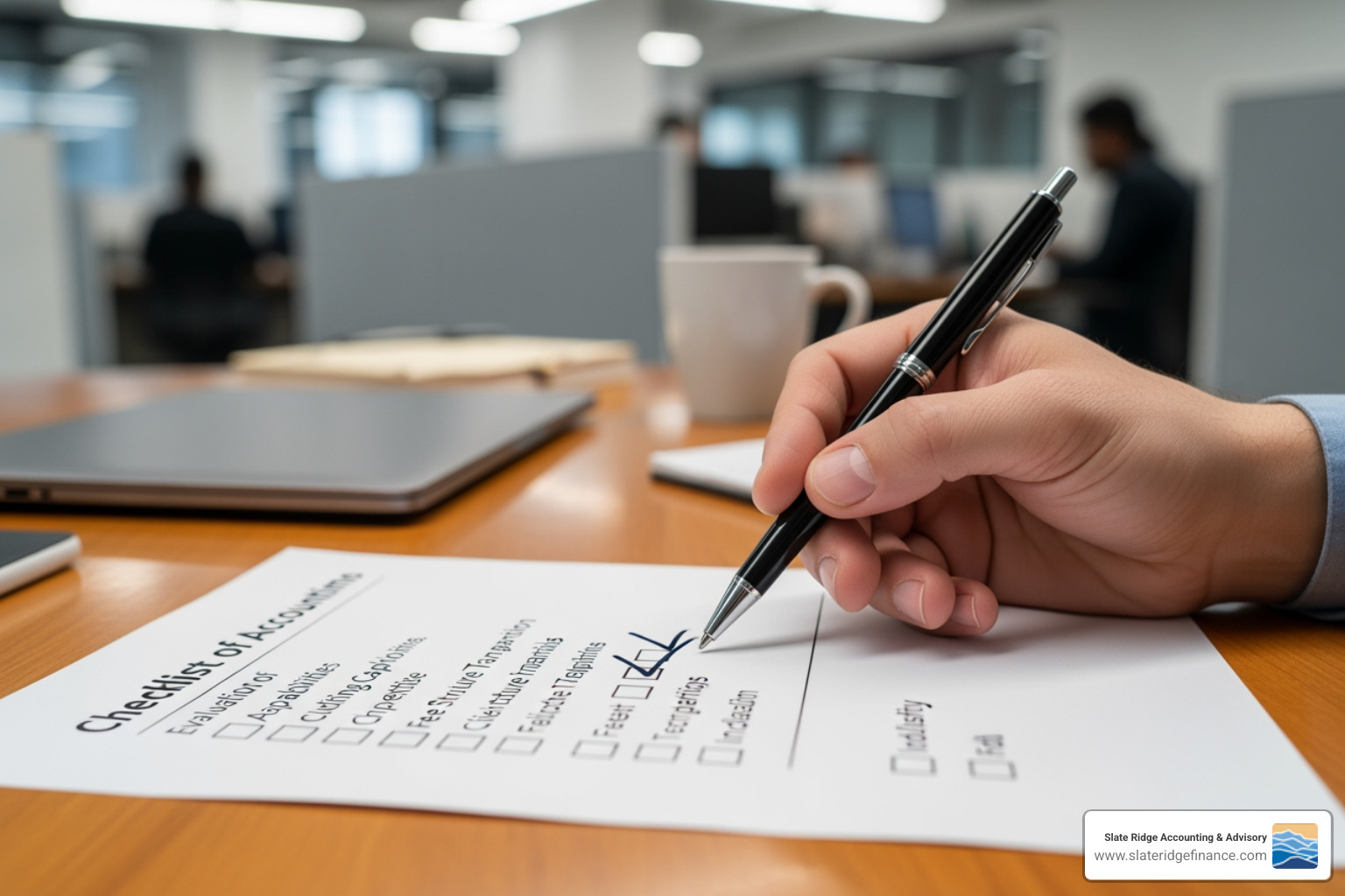 Image of a checklist for evaluating accounting firms - best accounting firm for small business