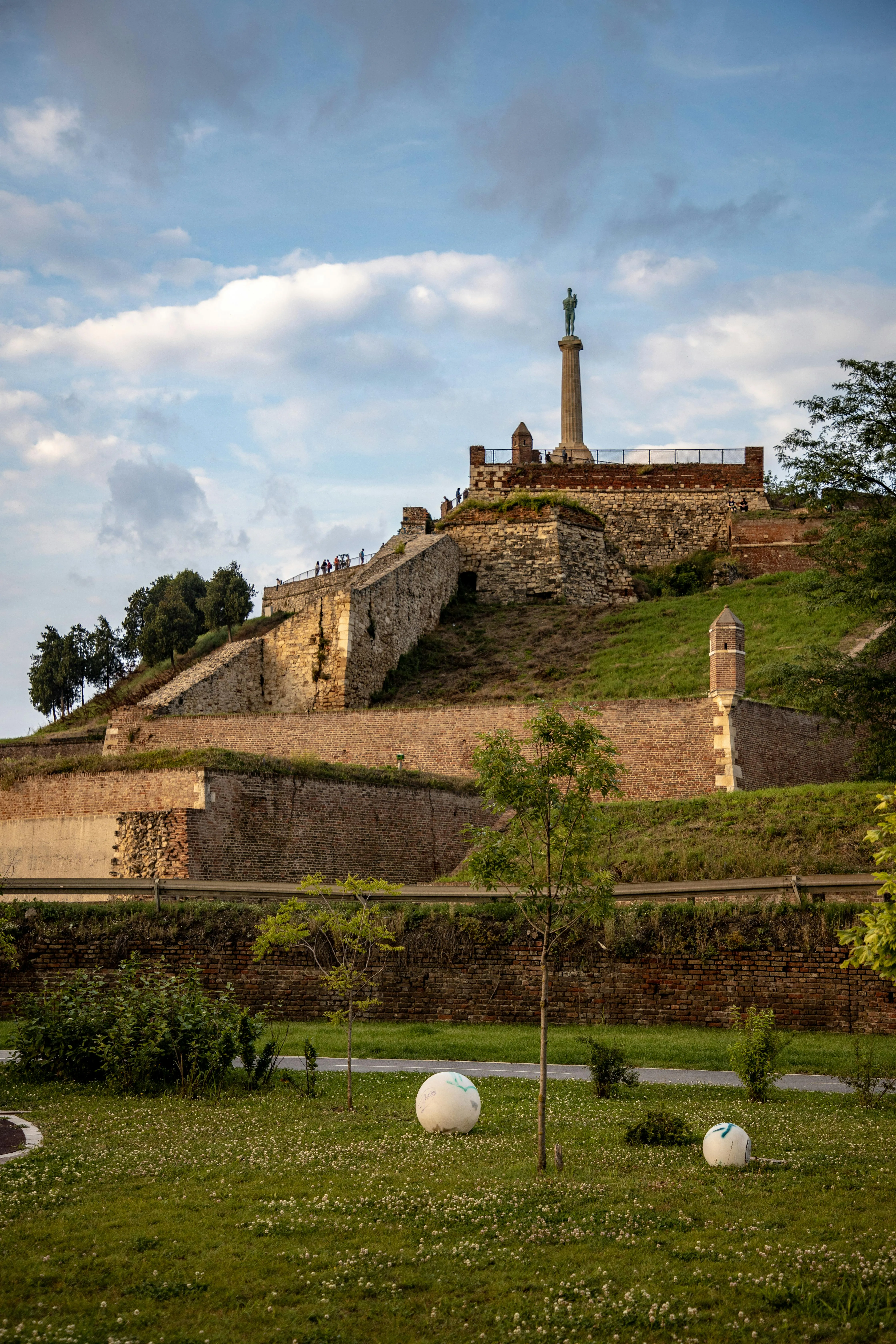 Kalemegdan Fortress, Belgrade - Historic fortress with stone walls and the Pobednik monument.