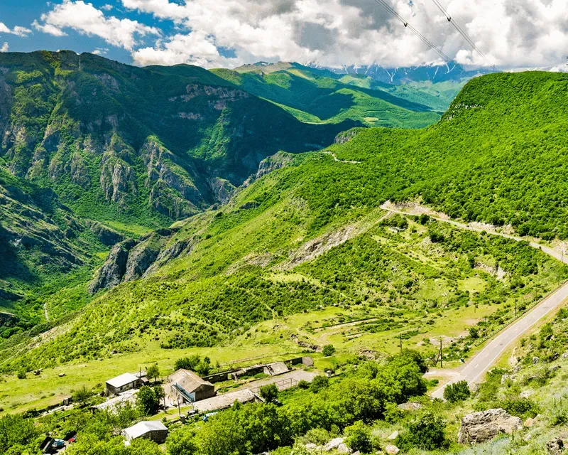 Verdant Vorotan River Canyon near Halidzor, Armenia, a nature lover’s paradise.