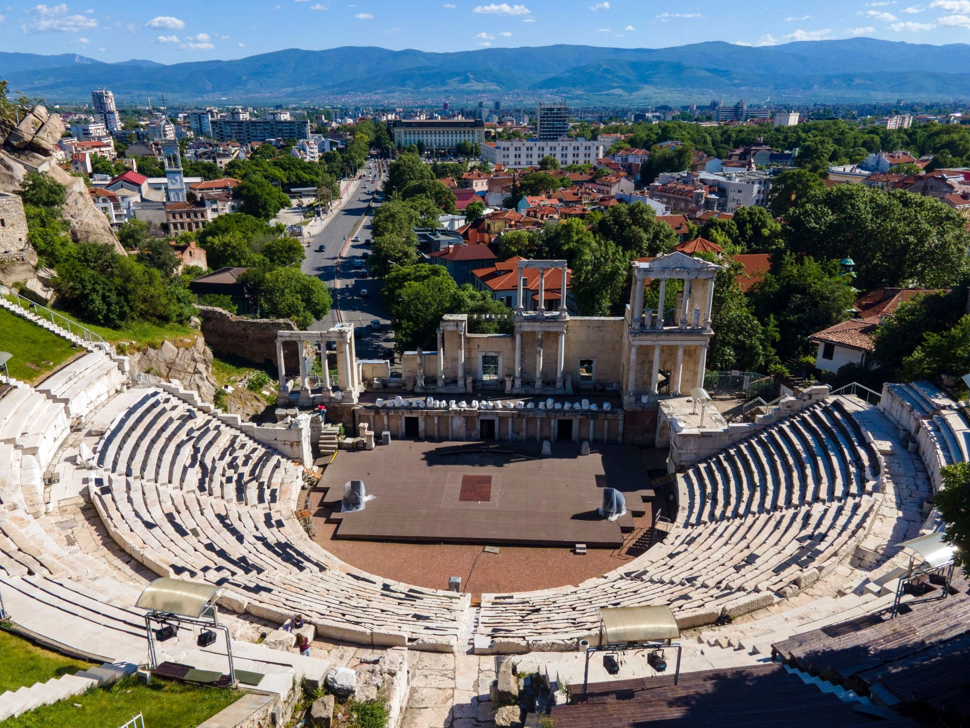 Plovdiv Roman Theater - The stunning Ancient Theater of Plovdiv, offering panoramic city views