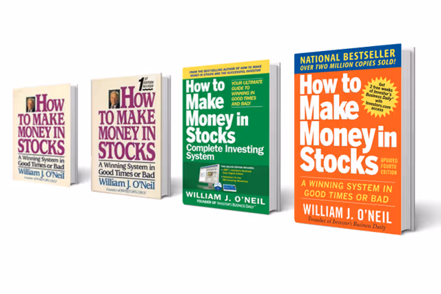 An image of the different editions of How to Make Money in Stocks books