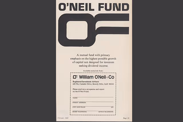 The cover of the O'Neil Fund book