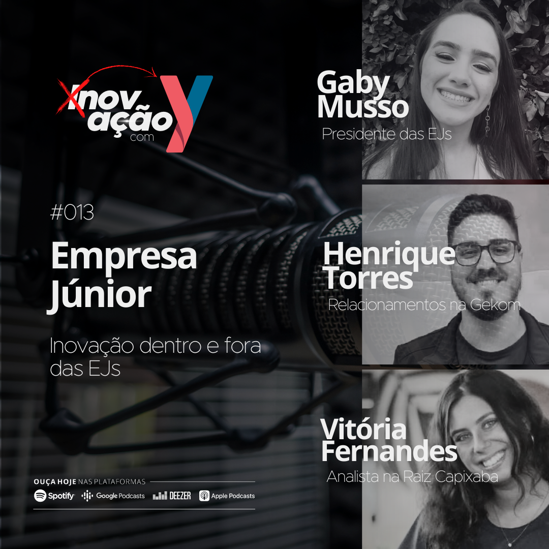Episódio #013 PodCast Inovação com Y com Gaby Musso, Henrique Torres e Vitória Fernandes
