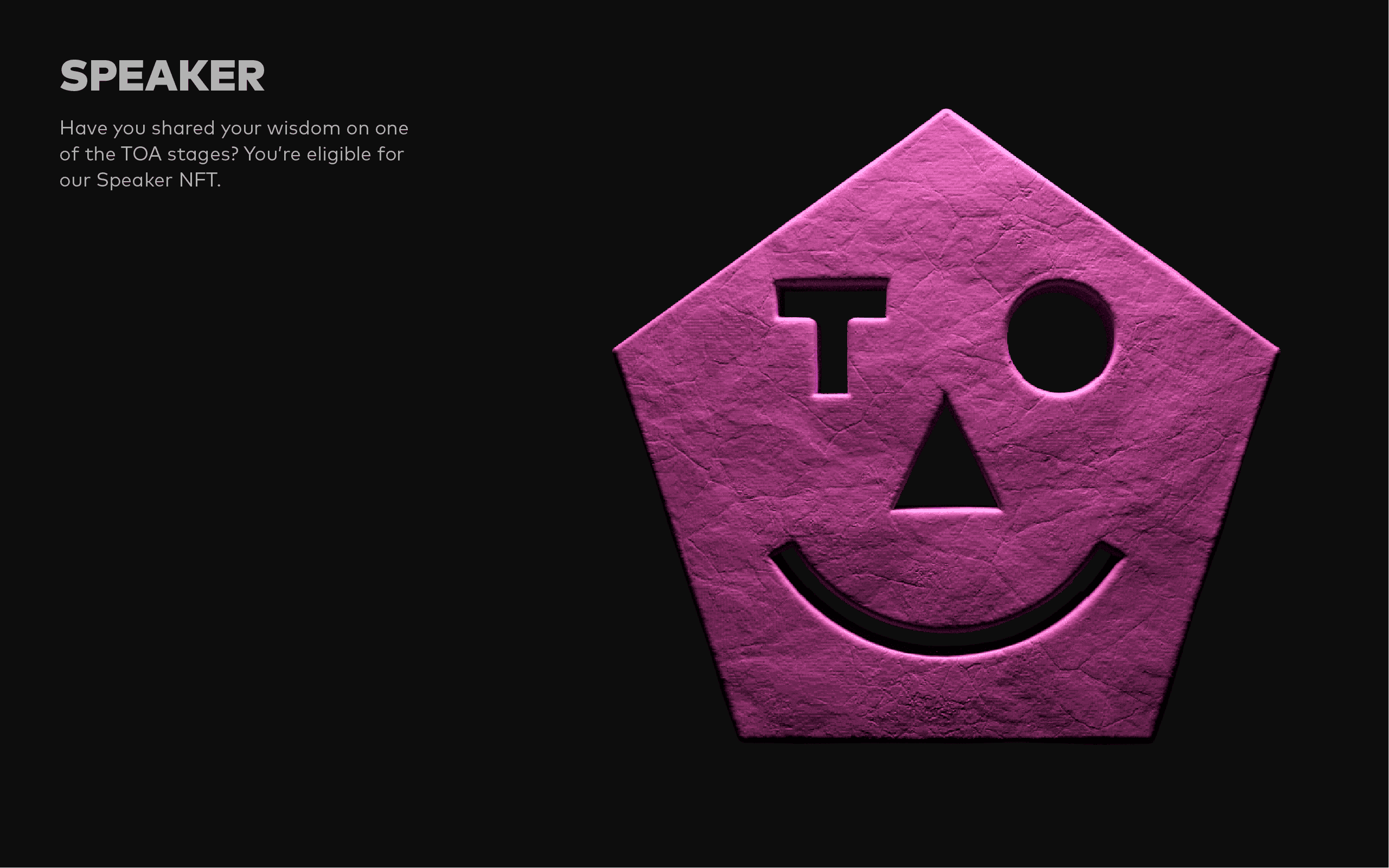 TOA NFT SPEAKER