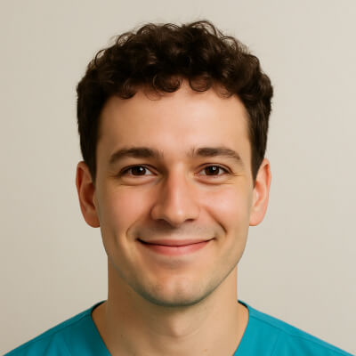 Porträt eines Mitarbeiters.