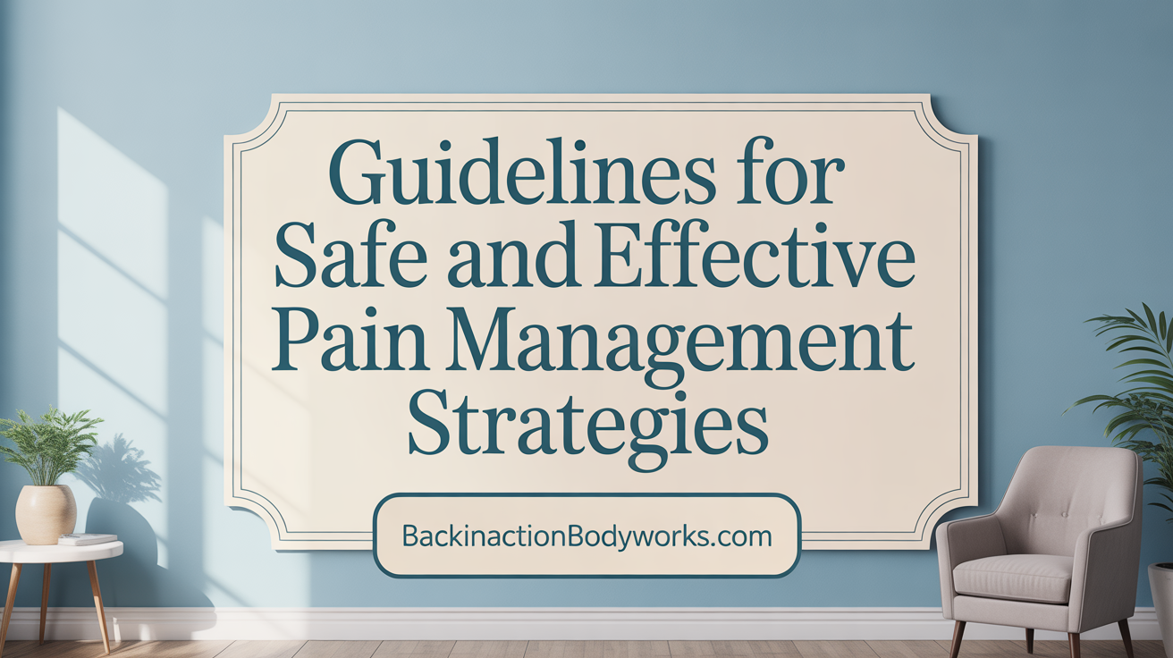 Guidelines for Safe and Effective Pain Management Strategies