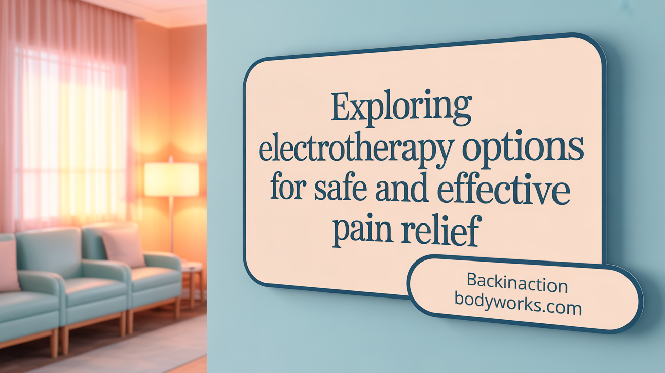 Exploring Electrotherapy Options for Safe and Effective Pain Relief