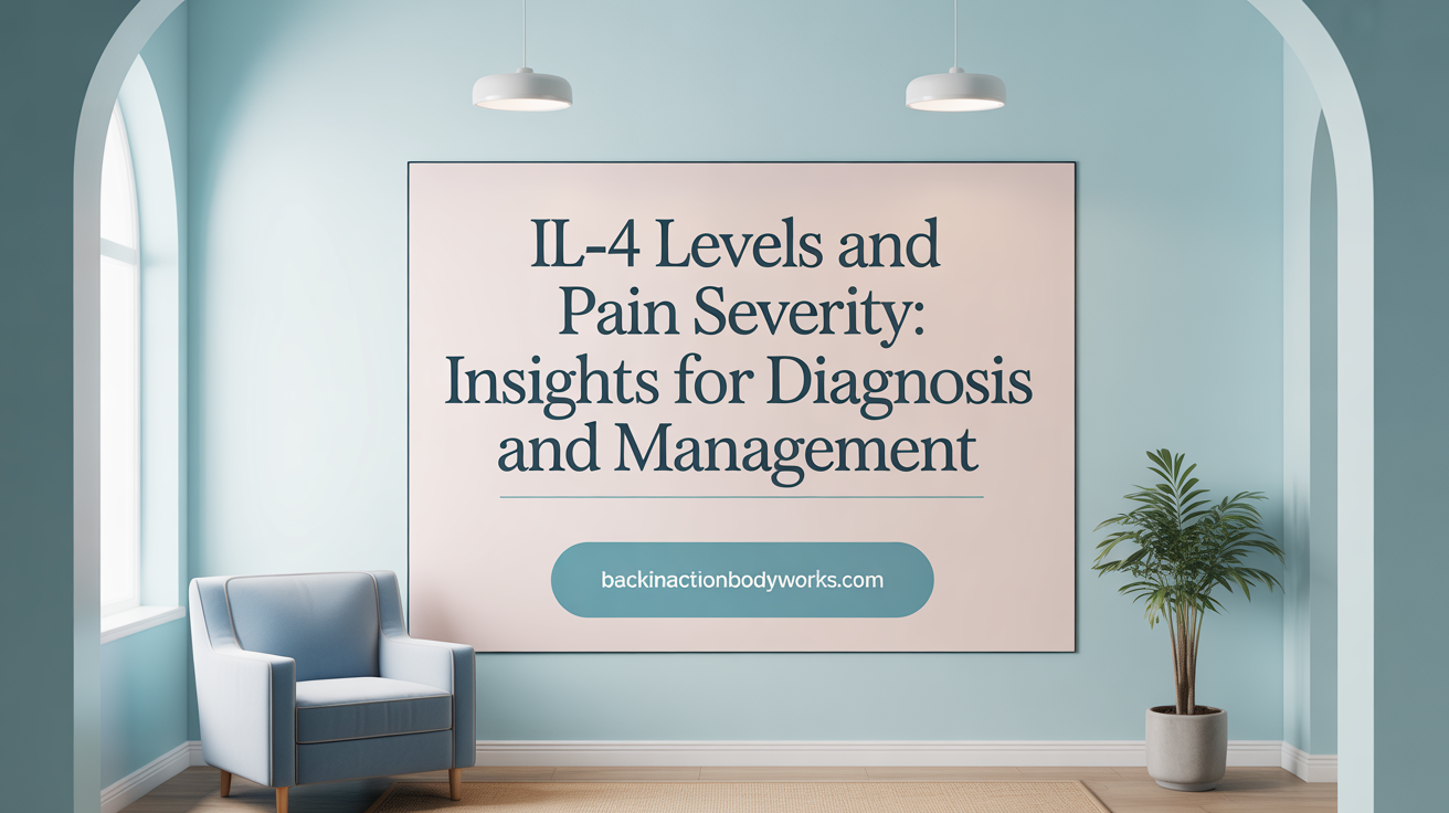IL-4 Levels and Pain Severity: Insights for Diagnosis and Management