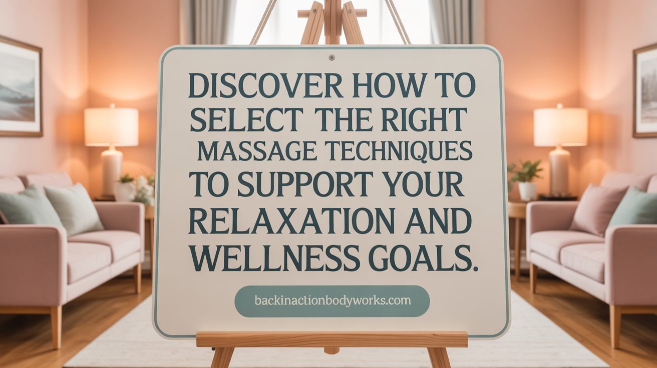 Find out how to choose the right massage methods for your health goals.