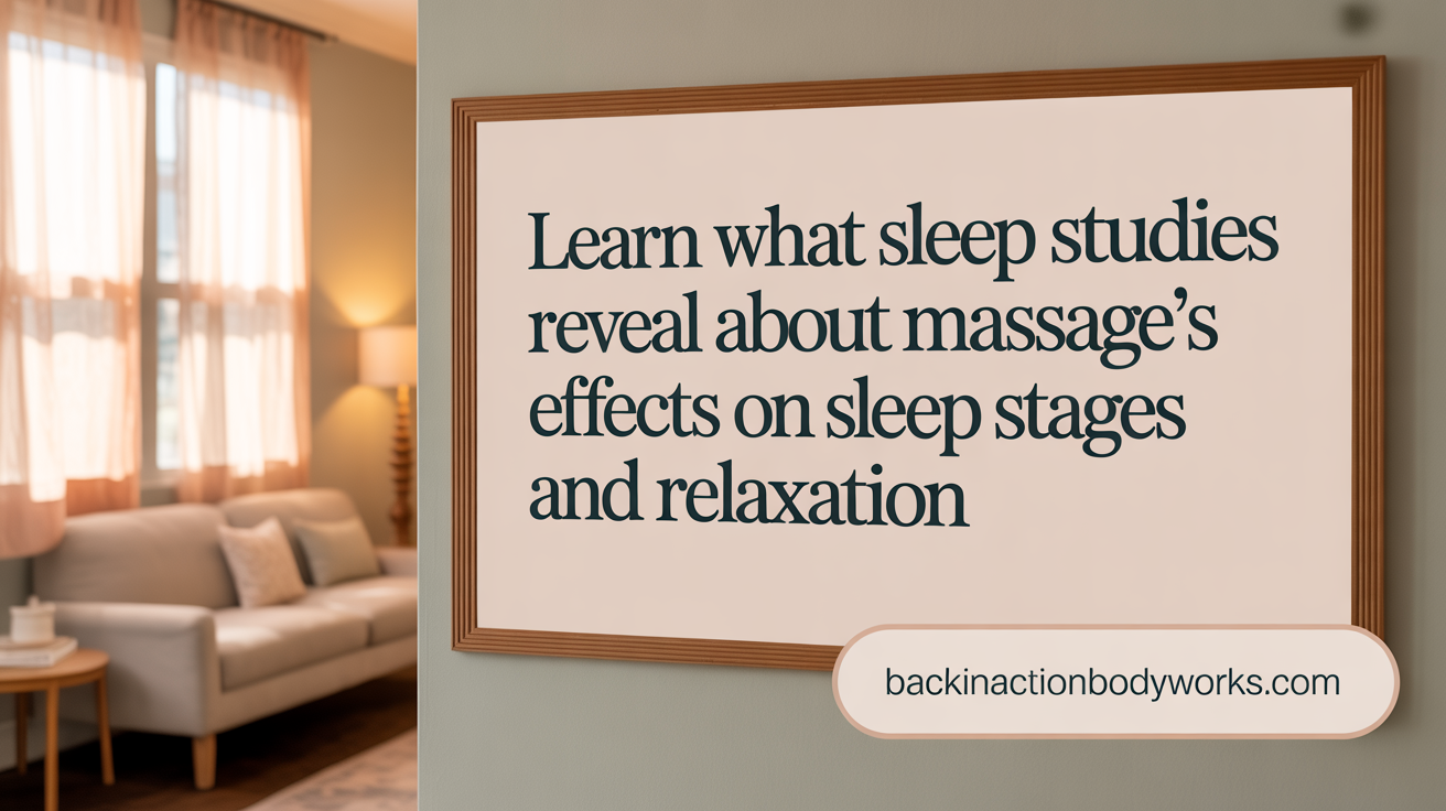 Learn what sleep studies reveal about massage’s effects on sleep stages