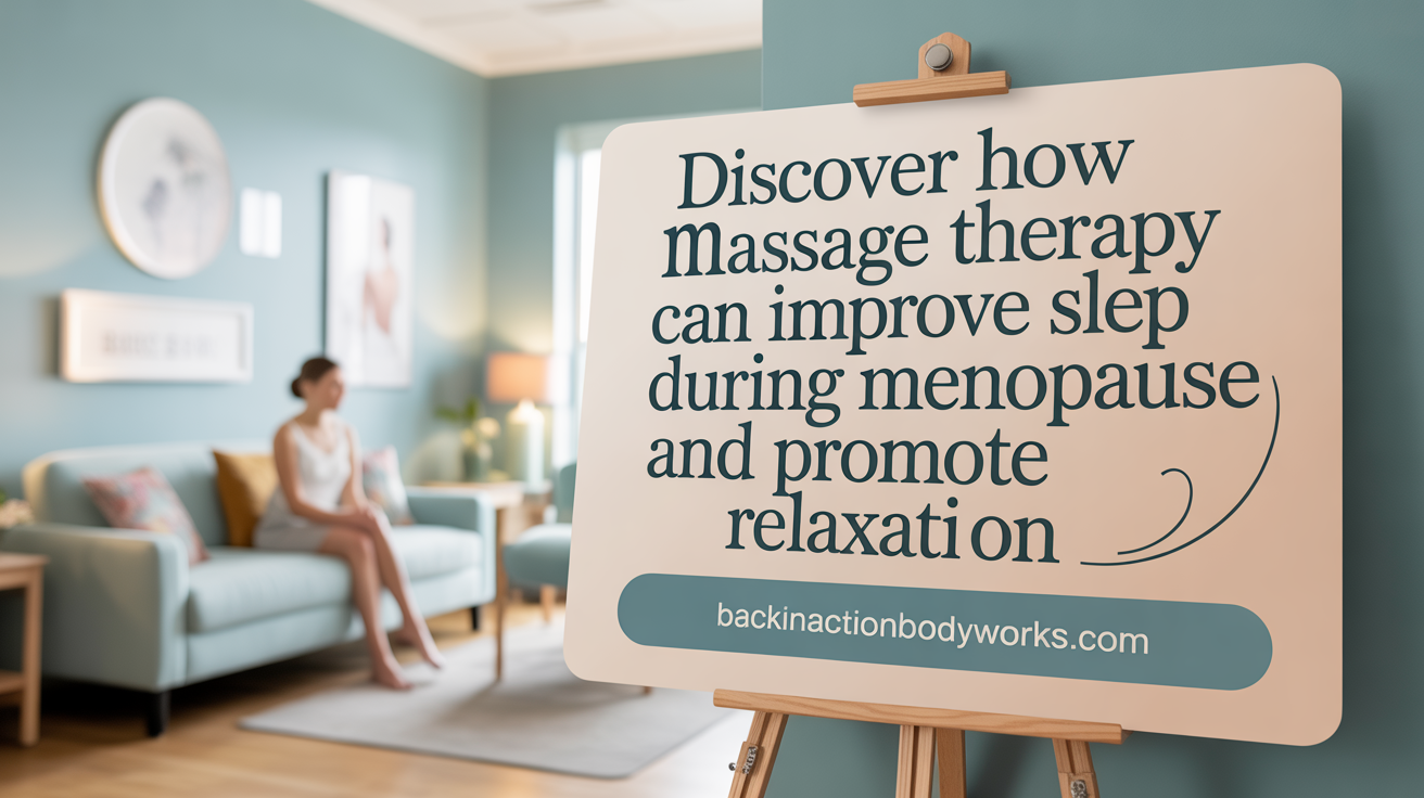 Discover how massage therapy can improve sleep during menopause