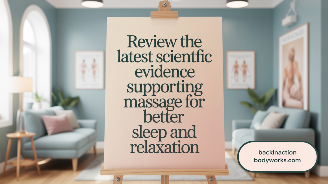 Review the latest scientific evidence supporting massage for better sleep