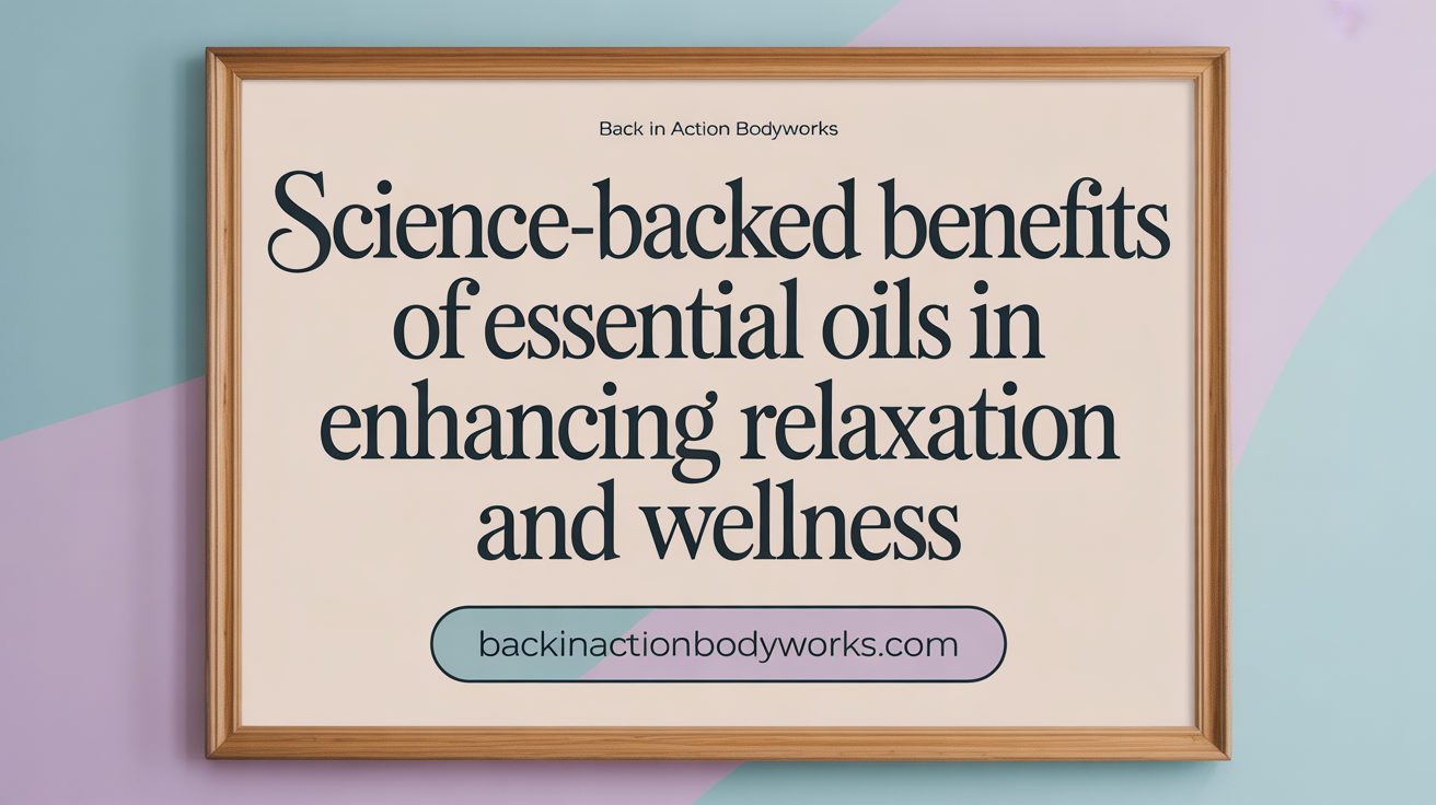 Science-Backed Benefits of Essential Oils in Enhancing Massage Therapy