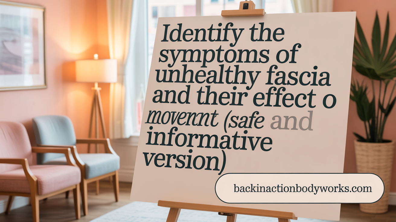 Identify the Symptoms of Unhealthy Fascia and Their Effect on Movement