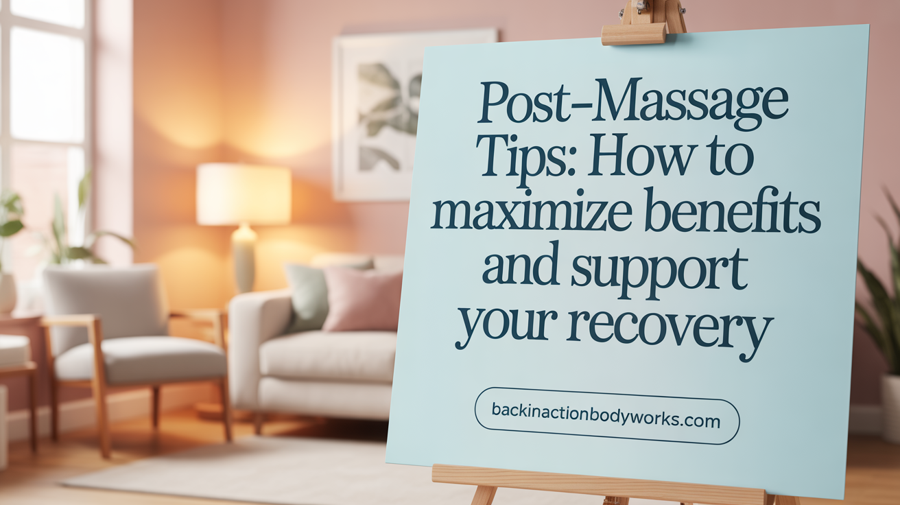 Post-Massage Tips: How to Maximize Benefits and Support Your Recovery