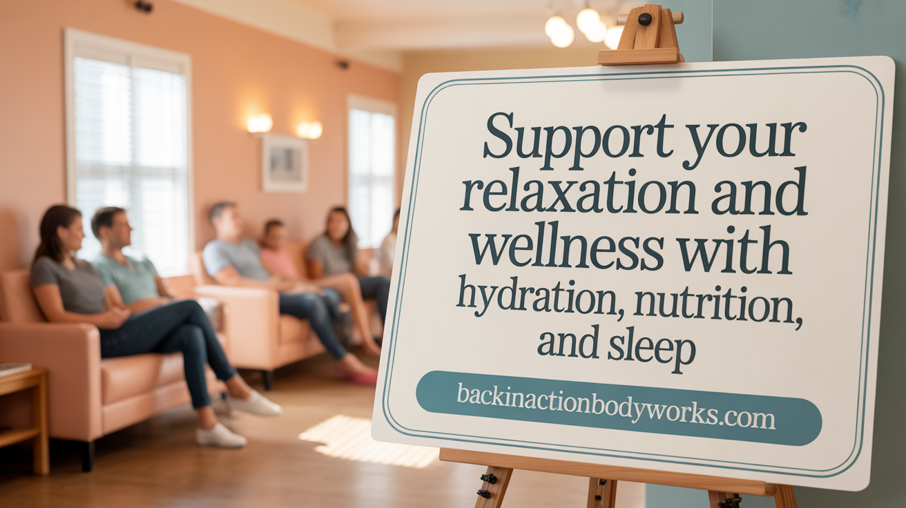 Support Your Massage Benefits with Hydration, Nutrition, and Sleep