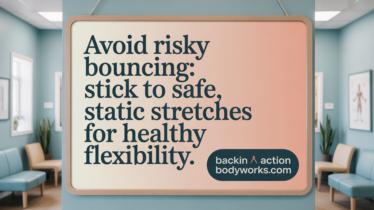 Avoid risky bouncing: Stick to safe, static stretches for healthy flexibility