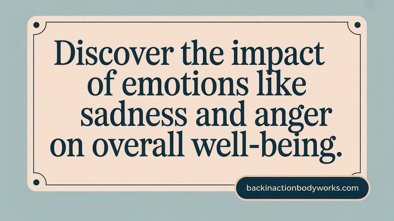 Discover the impact of emotions like sadness and anger on persistent pain.