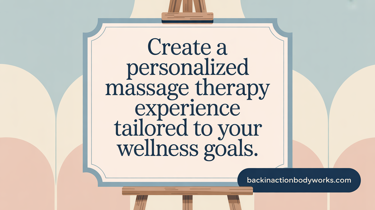 Tailor your massage therapy to meet your unique health goals.