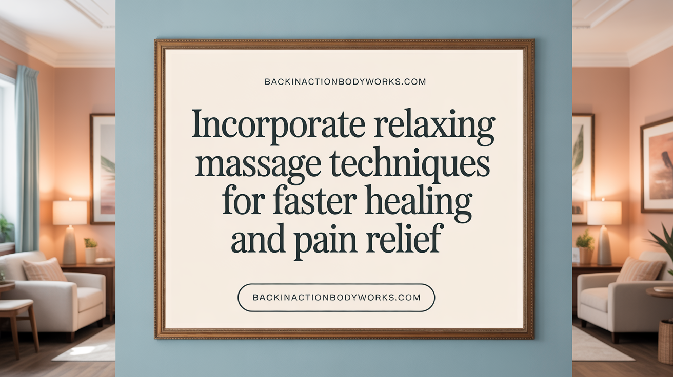 Incorporate Massage for Faster Healing and Pain Relief