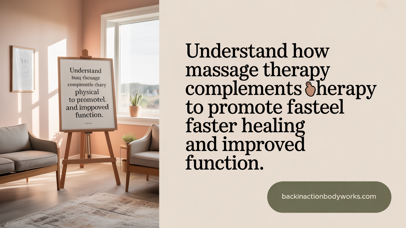 Understand how massage complements physical therapy to promote faster healing and improved function.