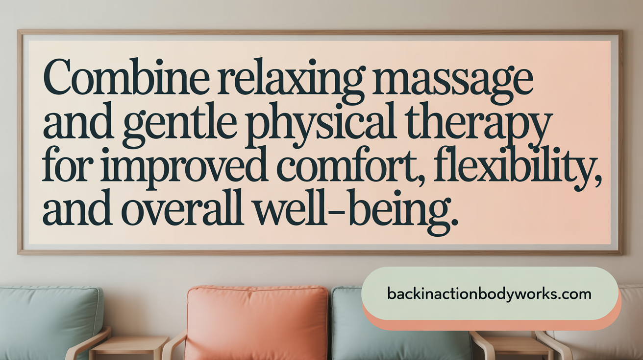 Combine massage and physical therapy for enhanced pain relief, flexibility, and overall well-being.