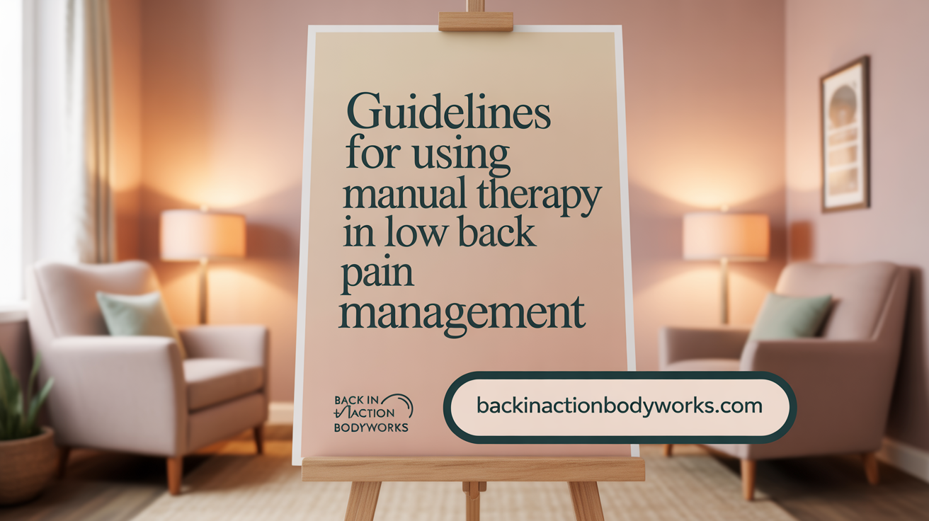 Guidelines for Using Manual Therapy in Low Back Pain Management